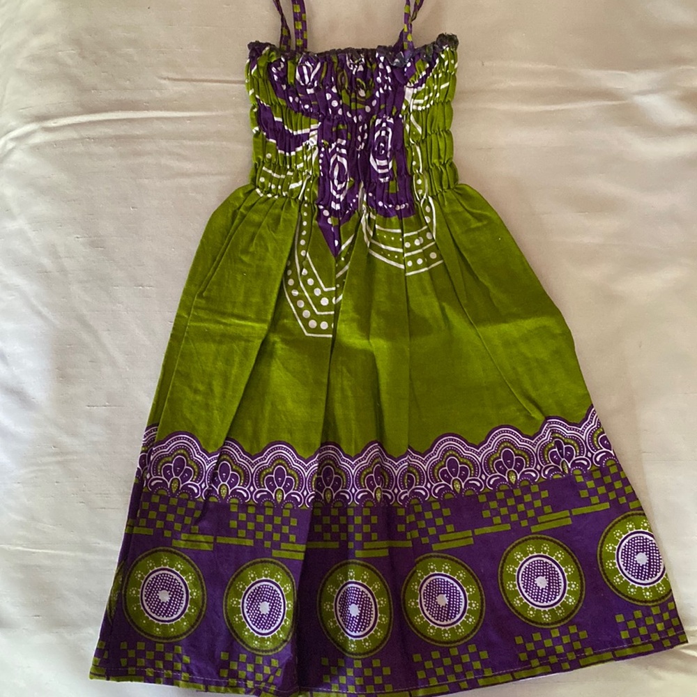 💜*host pick*💜 NEW dress-young girl. 100% cotton; cinched top; spaghetti straps